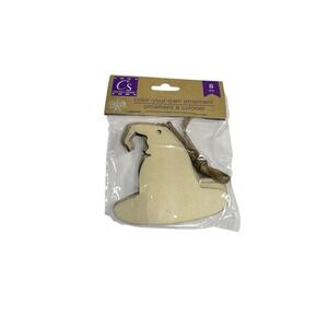 crafters square wood halloween cut outs DIY paint art ornaments 8 pack witch hat